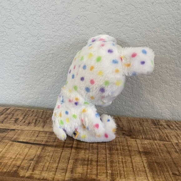 Build-a-Bear Buddies Smallfry Confetti Dog Puppy Plush Stuffed Toy Purple Ear 7" - Picture 6 of 10